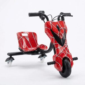 Patinete Elétrico Triciclo 250w Veloz 20km/h Drift Vermelho Bel Até 120kg