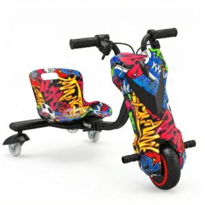 Angie Triciclo Drift Scooter Elétrico 3 Rodas 75kg Infantil